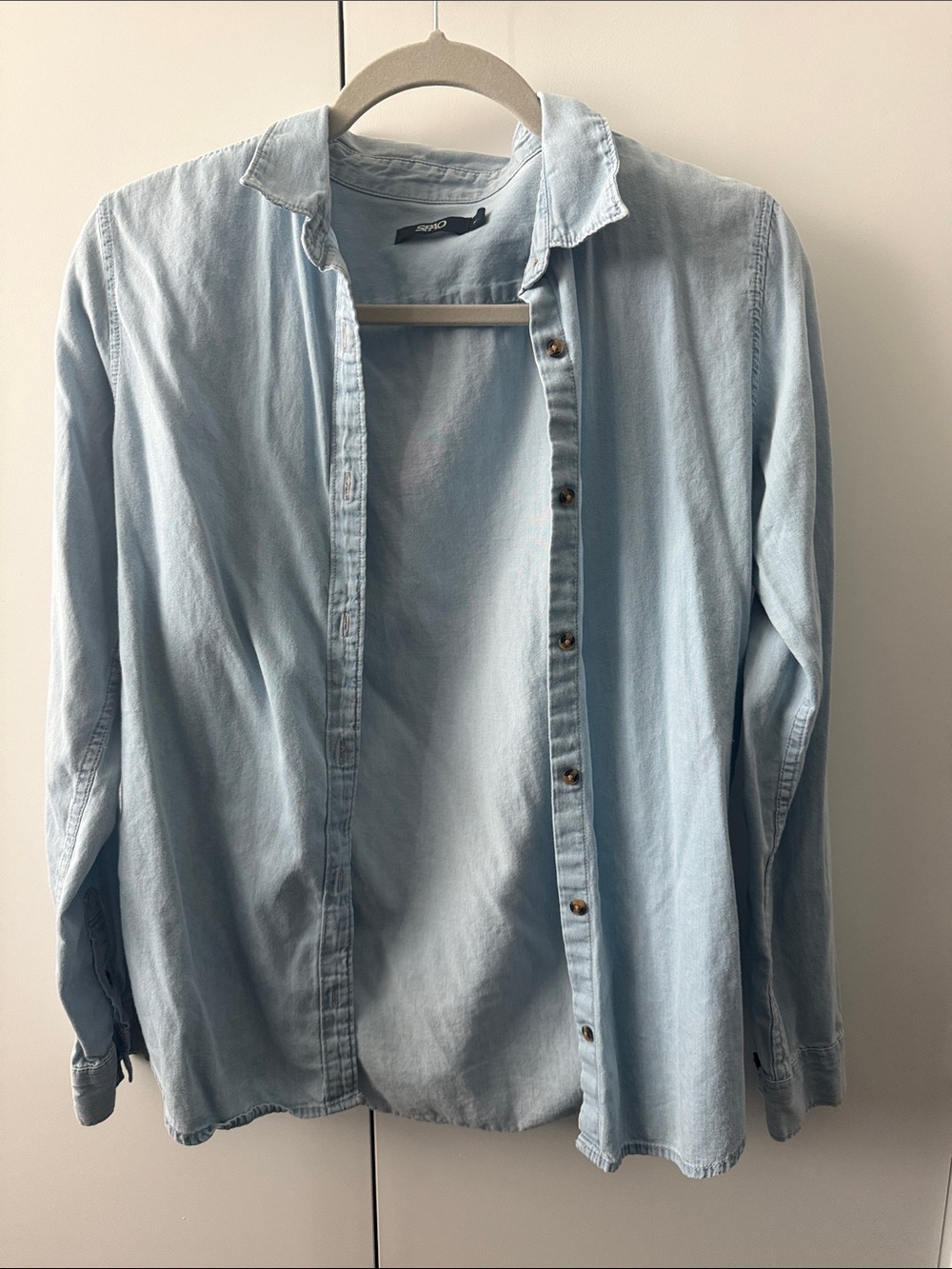 SPAO - Light Blue Denim Shirt - Casual Button-Up